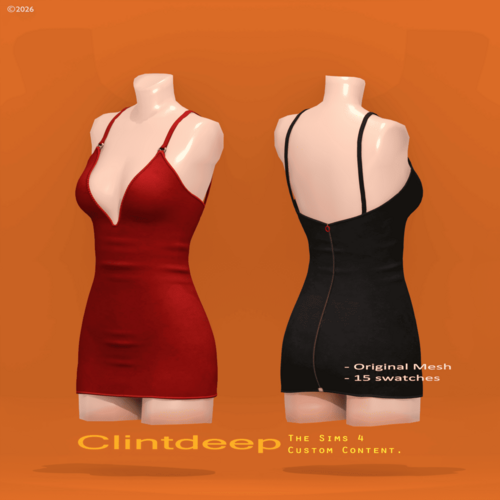 More information about "Clintdeep TS4 CC Rachel Bodycon Dress"
