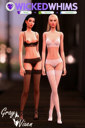 More information about "The Sims 4 Lace Lingerie Set CC | Undressables for WickedWhims"