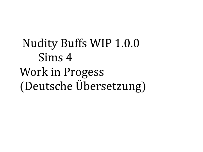 Nudity Buffs WIP 1.0.0