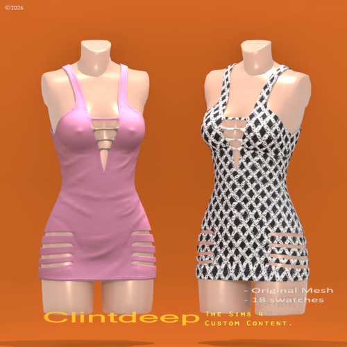 More information about "Clintdeep TS4 CC Evelyn Outfit"