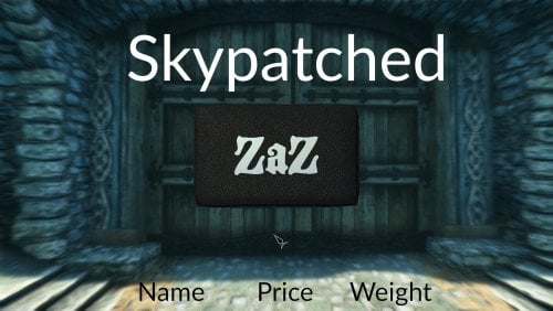 More information about "ZAZ Items Skypatched: Name Price Weight"