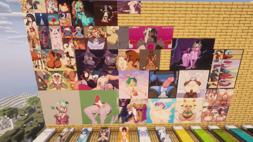 More information about "Minecraft animated paintings + beds, shield"