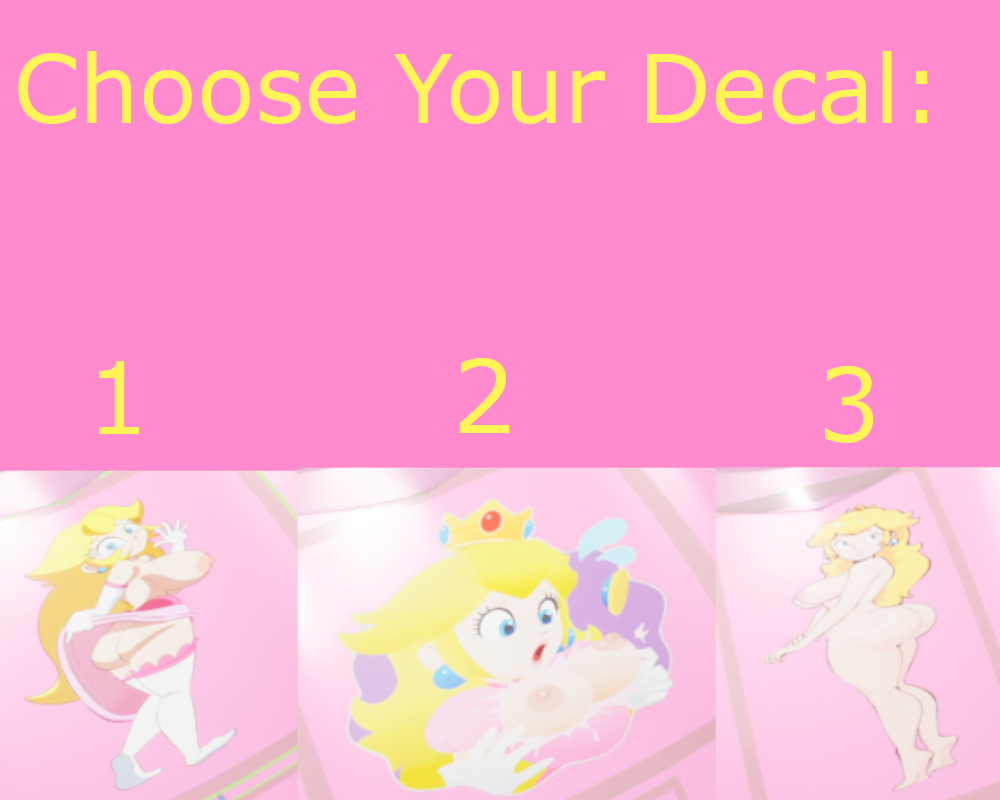 Peach Lewd Decals