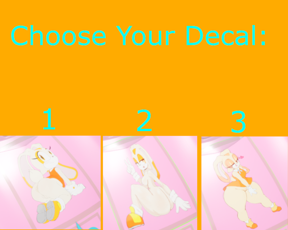 Cream Lewd Decals