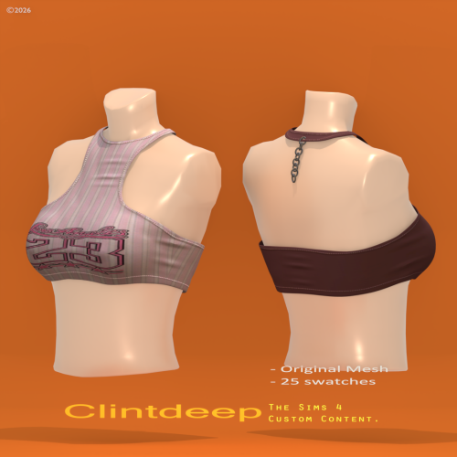 More information about "Clintdeep TS4 CC Penelope Halter Crop Top"