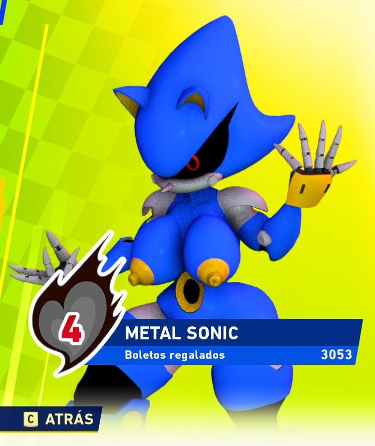 Nude Female Metal Sonic Render