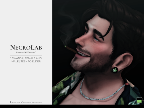 More information about "[NecroLab] Earrings "420 Tunnels""