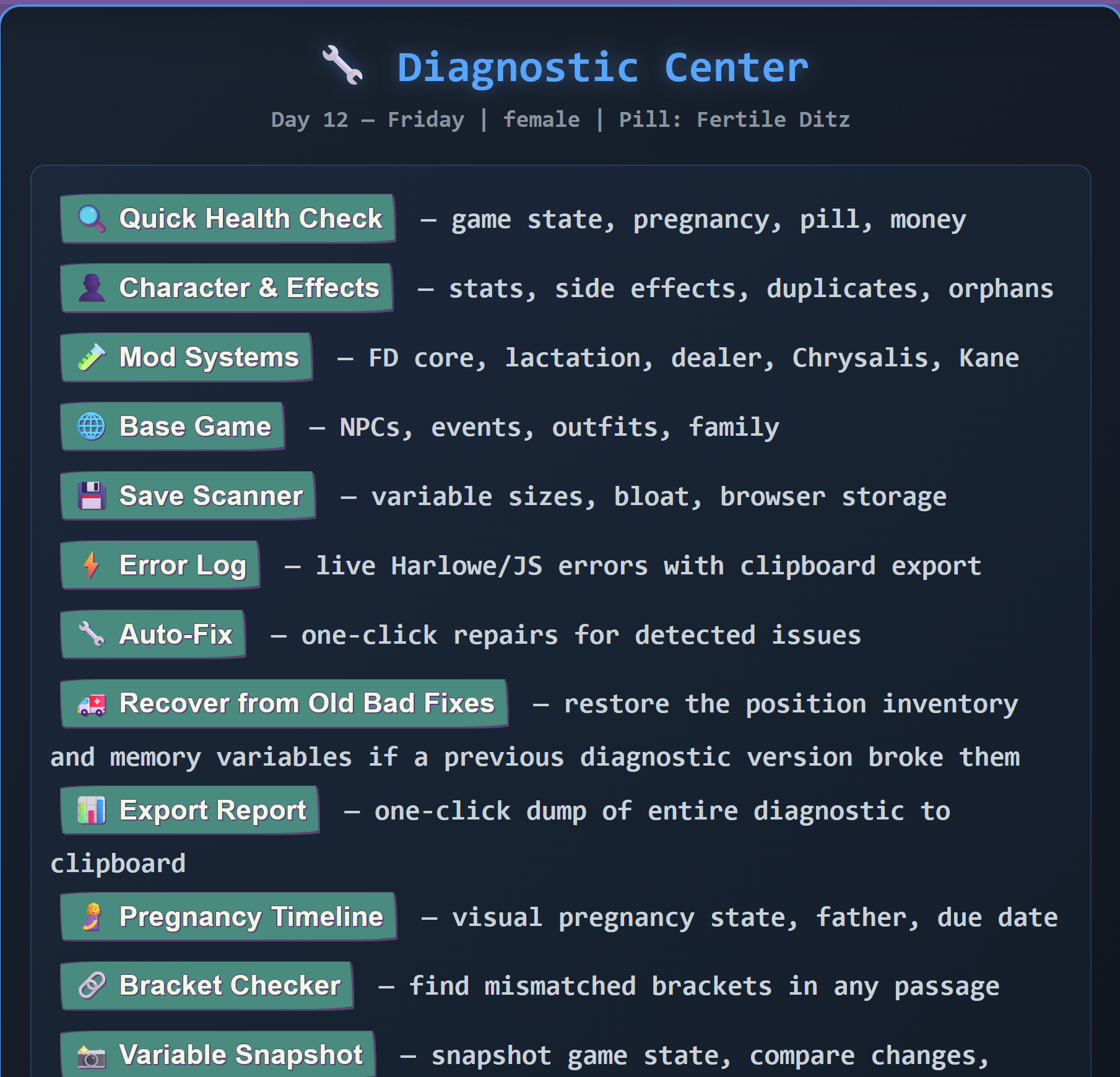 Diagnostic Tools