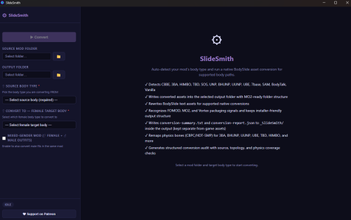 More information about "SLIDESMITH outfit and bodyslide converter tool"