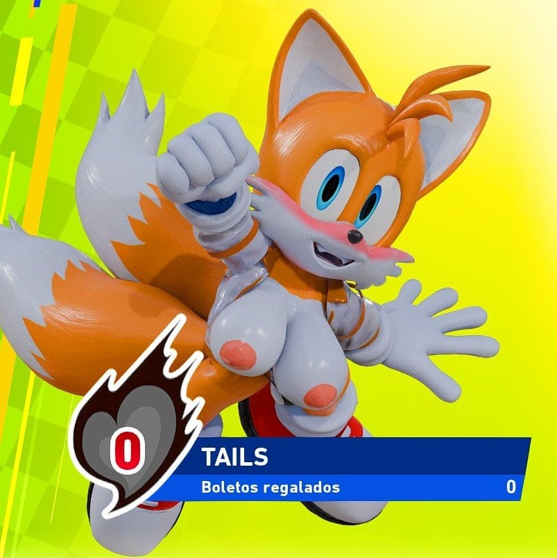 Busty Tails Render (Bikini + No Bikini)