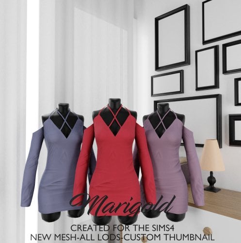 More information about "MARIGOLD TS4- VELVET GRACE DRESS"