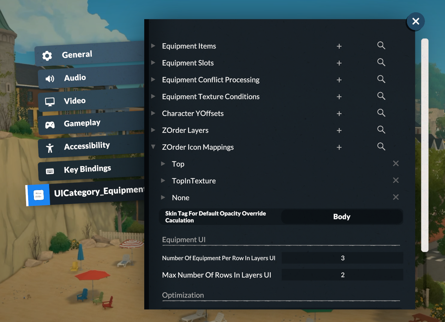 Equipment Menu 1.0 - Modder Utility