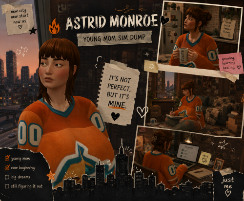 More information about "FREE SIM 🖤 Astrid Monroe | Young Mom Sim Dump 🌆✨"
