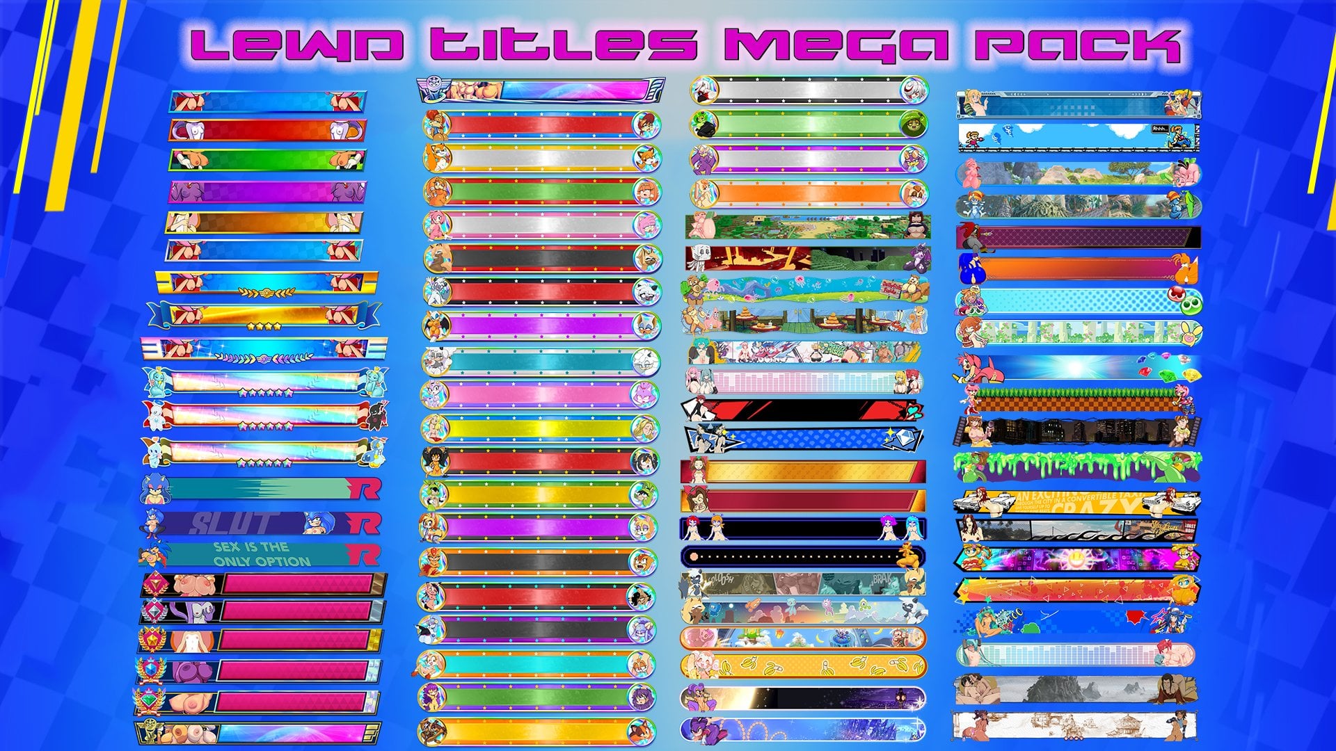 Lewd Titles Mega Pack (100+)