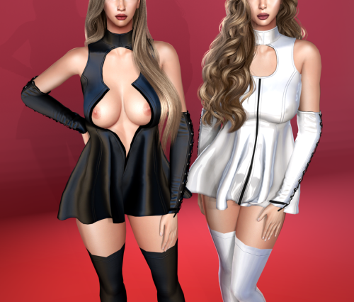 More information about "NEW ❤️ sparkly latex dress - Vanessa - Compatible with WickedWhims❤️"