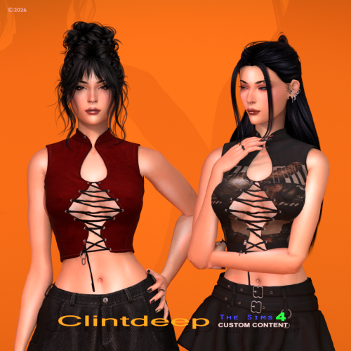 More information about "Clintdeep TS4 CC - Ophelia Sleeveless Crop Top"