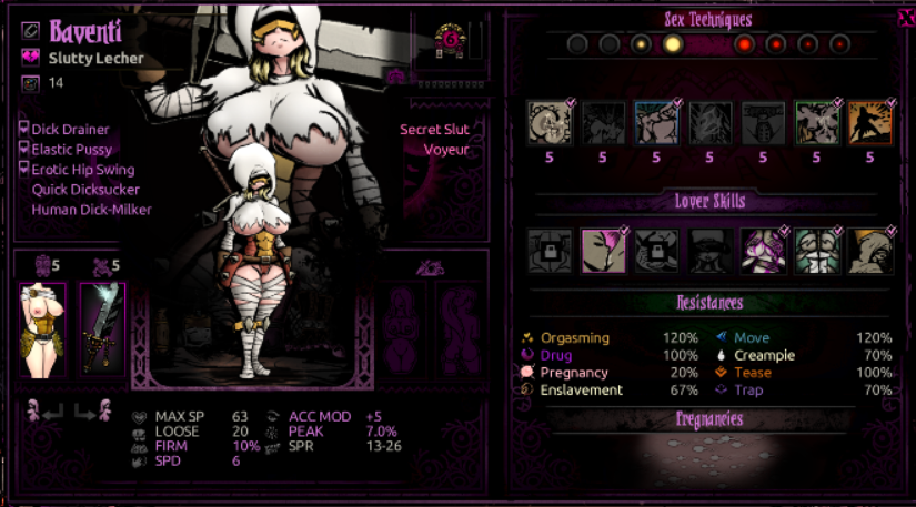 Lustiest Lair New Class UI