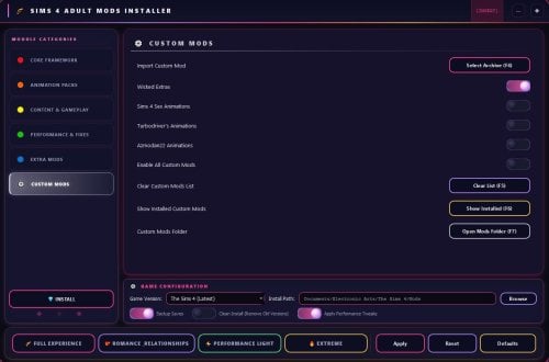 More information about "One‑Click Setup - Sims 4 Adult Mods Installer"