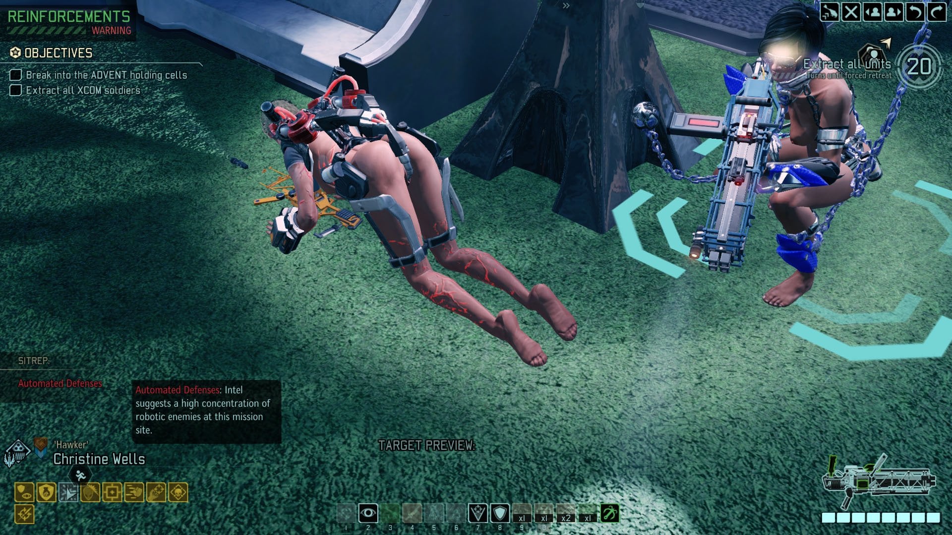 (WOTC) Chained or fucked, get High, an alienish armor nude mod
