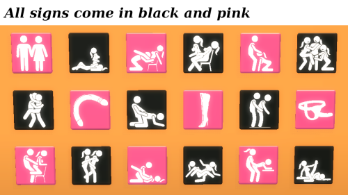 More information about "Sexy Pictogram Signs by hungrysardine"