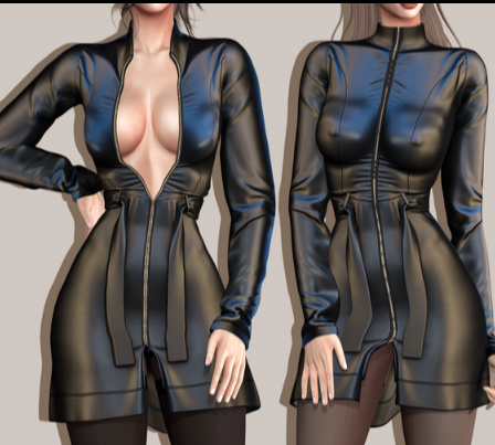 More information about "NEW ❤️ leather Trench coat - Compatible with WickedWhims❤️"