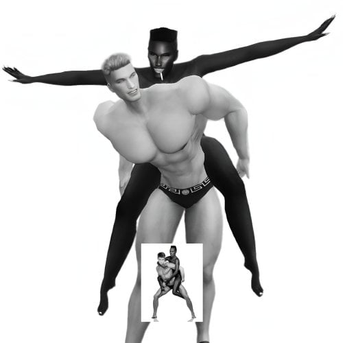 More information about "(Free)BARABARASIMS Grace Jones & Dolph Lundgren (Iconic 80s Power Couple)"