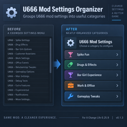 More information about "[XCL] U666 Mod Settings Organizer"