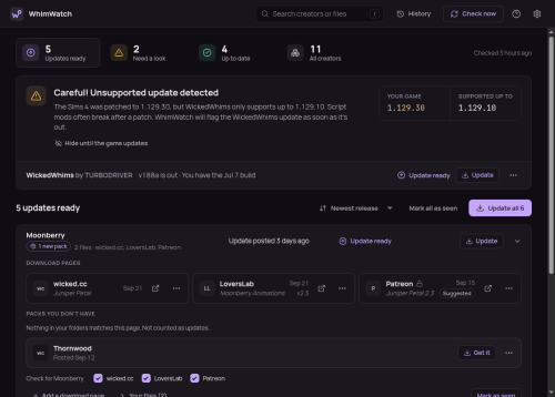 More information about "WhimWatch - A free and open-source updater for WickedWhims and WW Animations DIRECTLY from Creators"