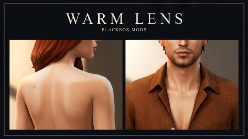 More information about "[TS4] BlackBox Warm Lens — Photoreal Body Overlays (Public & Exclusive, WickedWhims Compatible)"