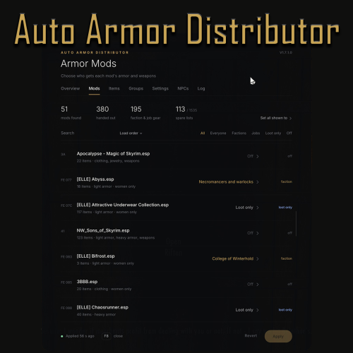 More information about "Auto Armor Distributor - AAD"