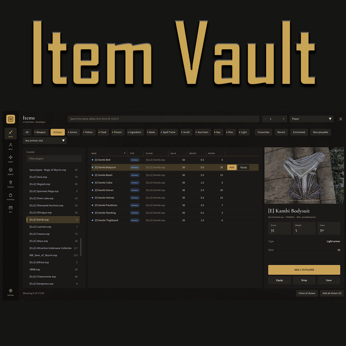 Item Vault - Plugin Explorer