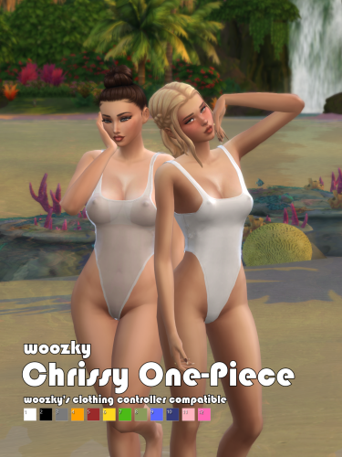 More information about "Chrissy One-Piece Swimsuit - woozky's Wet Work NSFW Gameplay-Enabled CC"