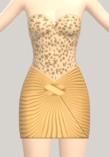 More information about "GoldCrystalCorset Dress"