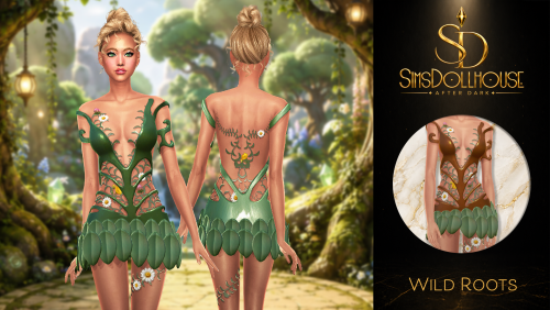 More information about "SimsDollhouse - Wild Roots Dress"