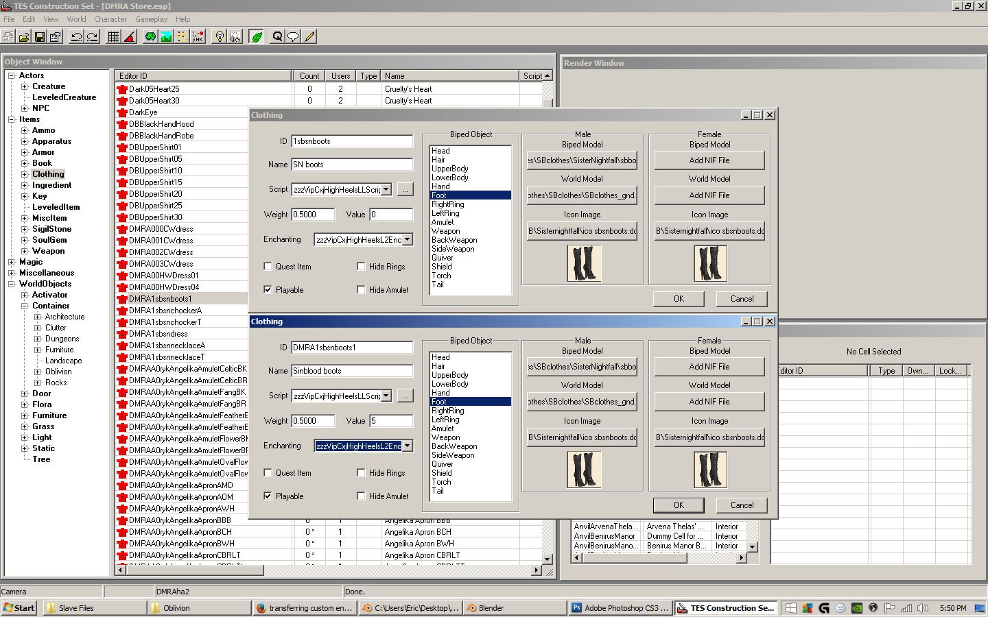 transferring custom enchantments - Oblivion Technical Support - LoversLab