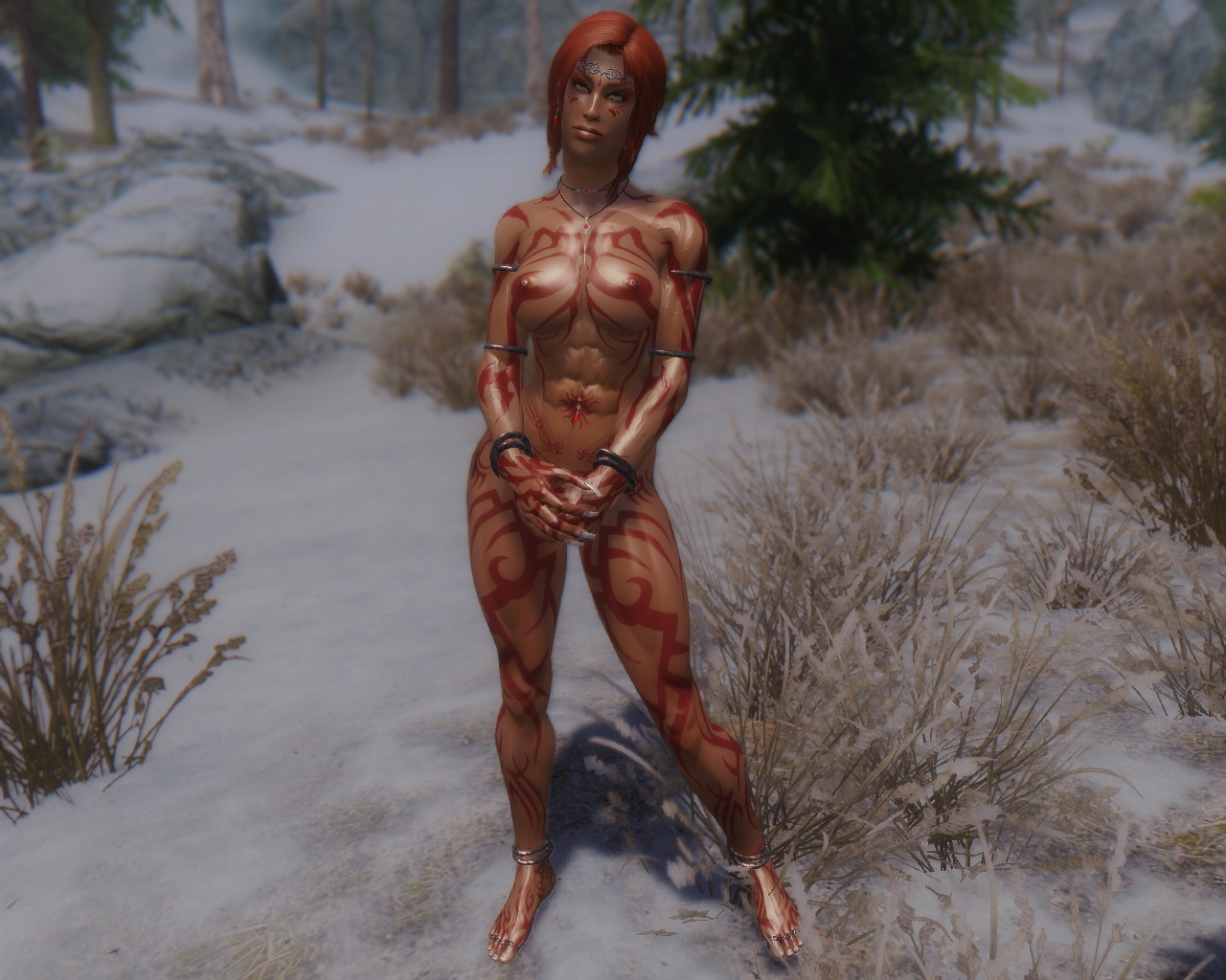 Tribal Body Tattoos Unp Unpb Unpc 7b And Cbbe Downloads Skyrim Adult And Sex Mods Loverslab