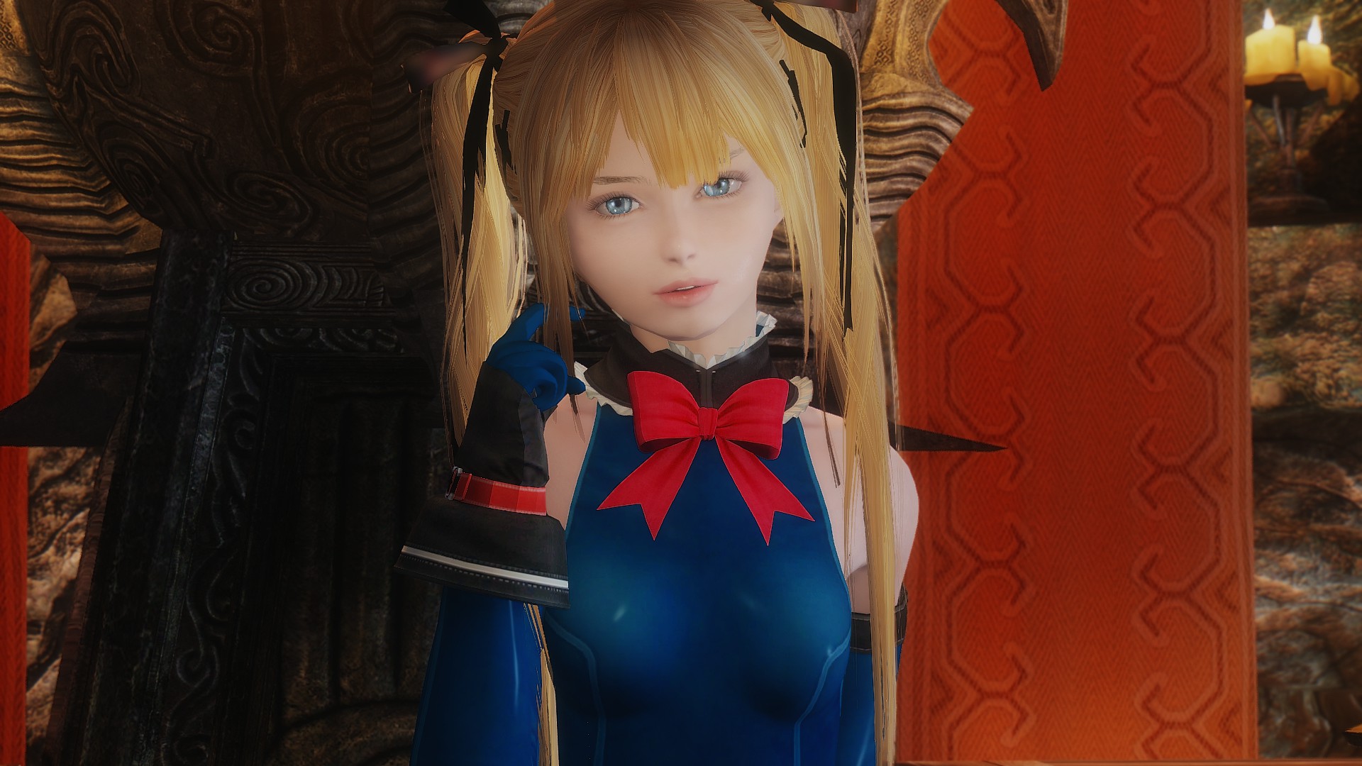 Marie rose present. Скайрим Marie Rose Follower. Skyrim пресет Marie Rose.