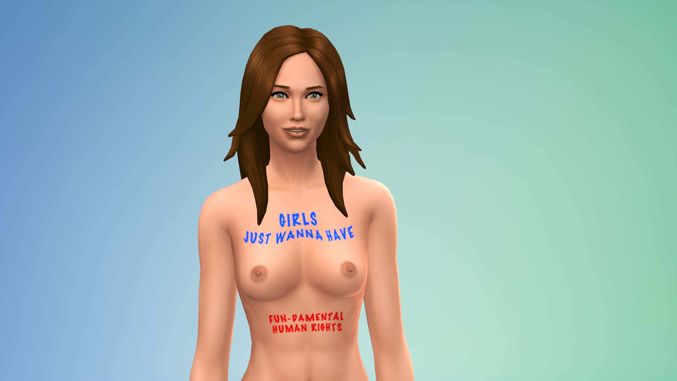 FreeTheNipple clothing and body writing - Downloads - The Sims 4 - LoversLab