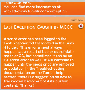 Can anyone help with those exceptions? - The Sims 4 Technical Support -  LoversLab