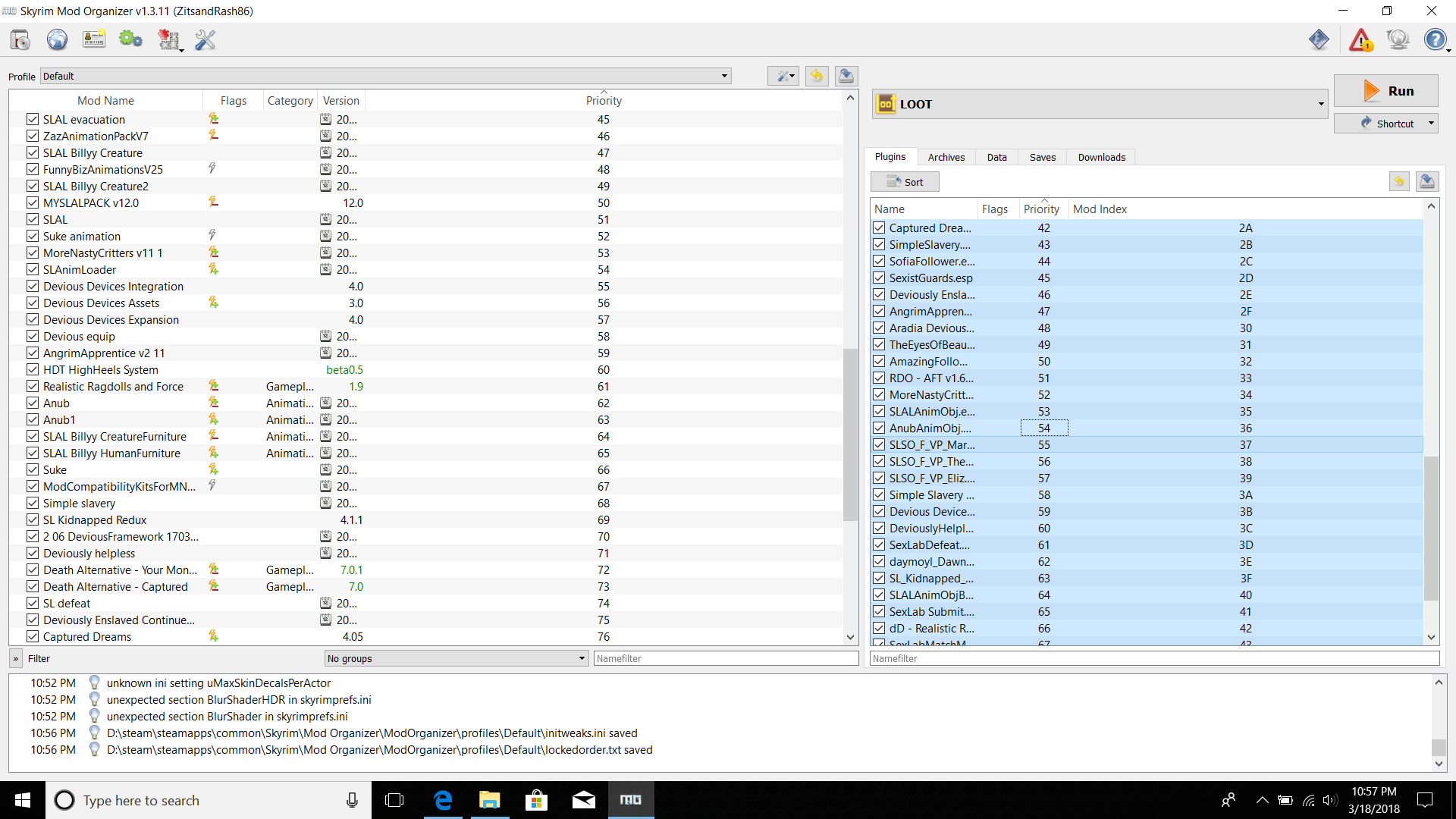 Cant Figure This Out, Im Guessing Its Load/Installation Order.