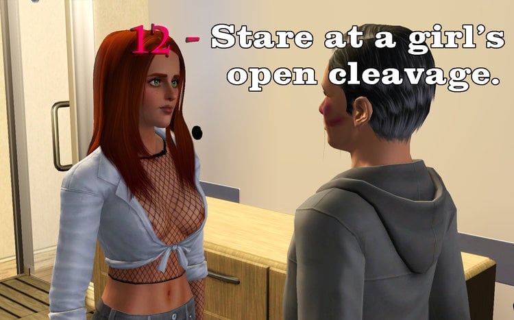 12-Stare at a girl’s open cleavage..jpg