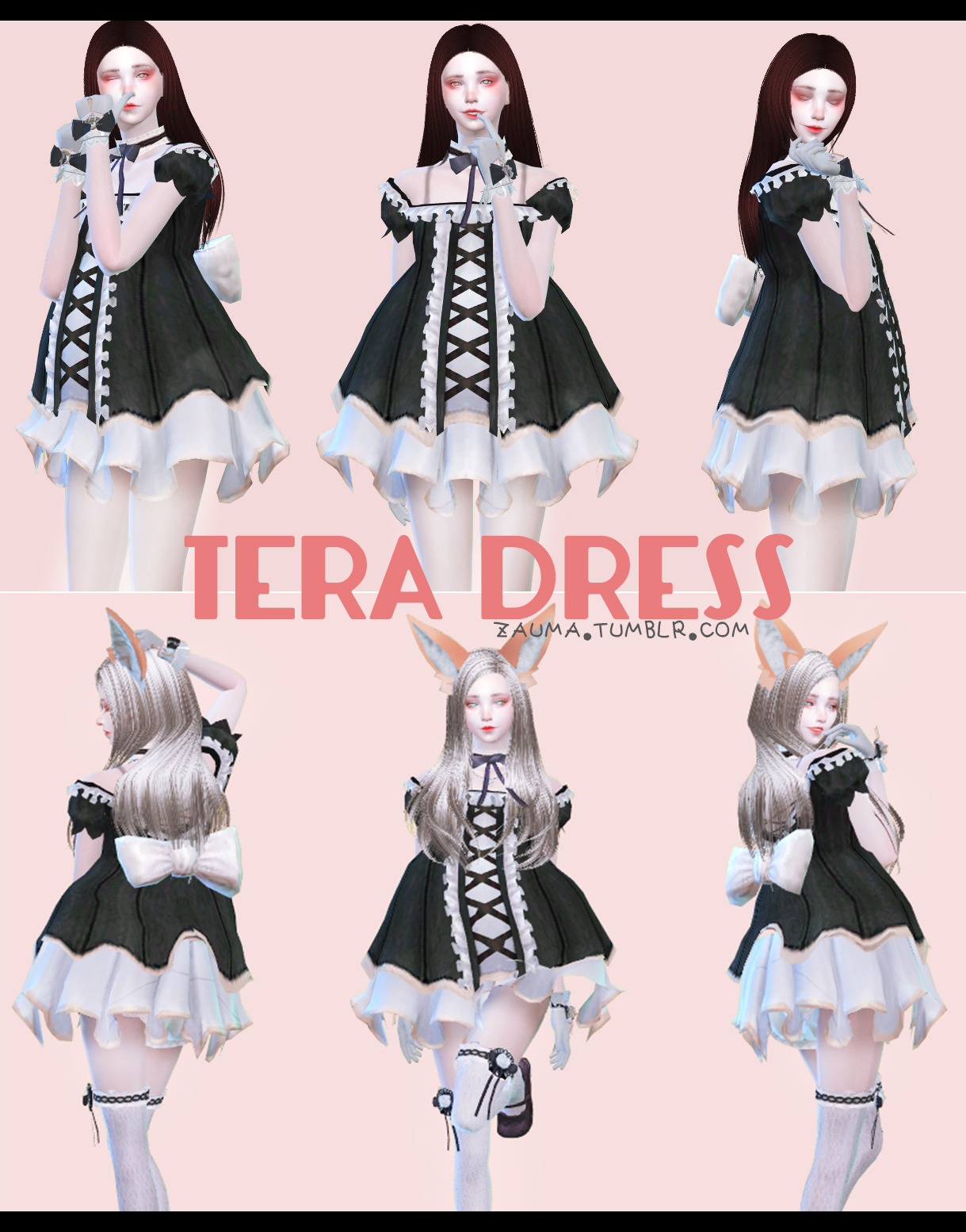 Zauma S Tera Dress Conversion Request And Find The Sims 4 Loverslab