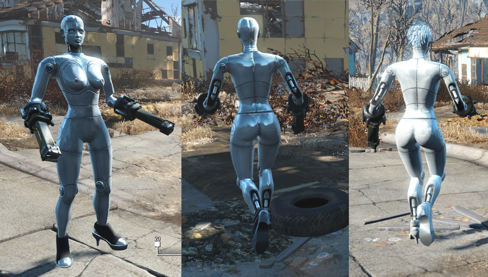 Fallout 4 модели роботов подставка фото 49