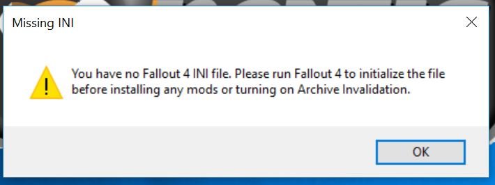 New Pc New Nexus Install Missing Ini File Fallout 4 Technical Support Loverslab