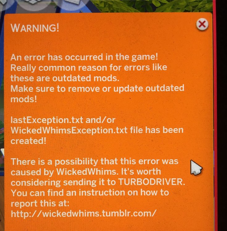 Game errors exception. Ошибка wickedwhims_exception.txt. Wickedwhims ошибка. Wicked whims ошибка. Wickedwhims ошибка exception.
