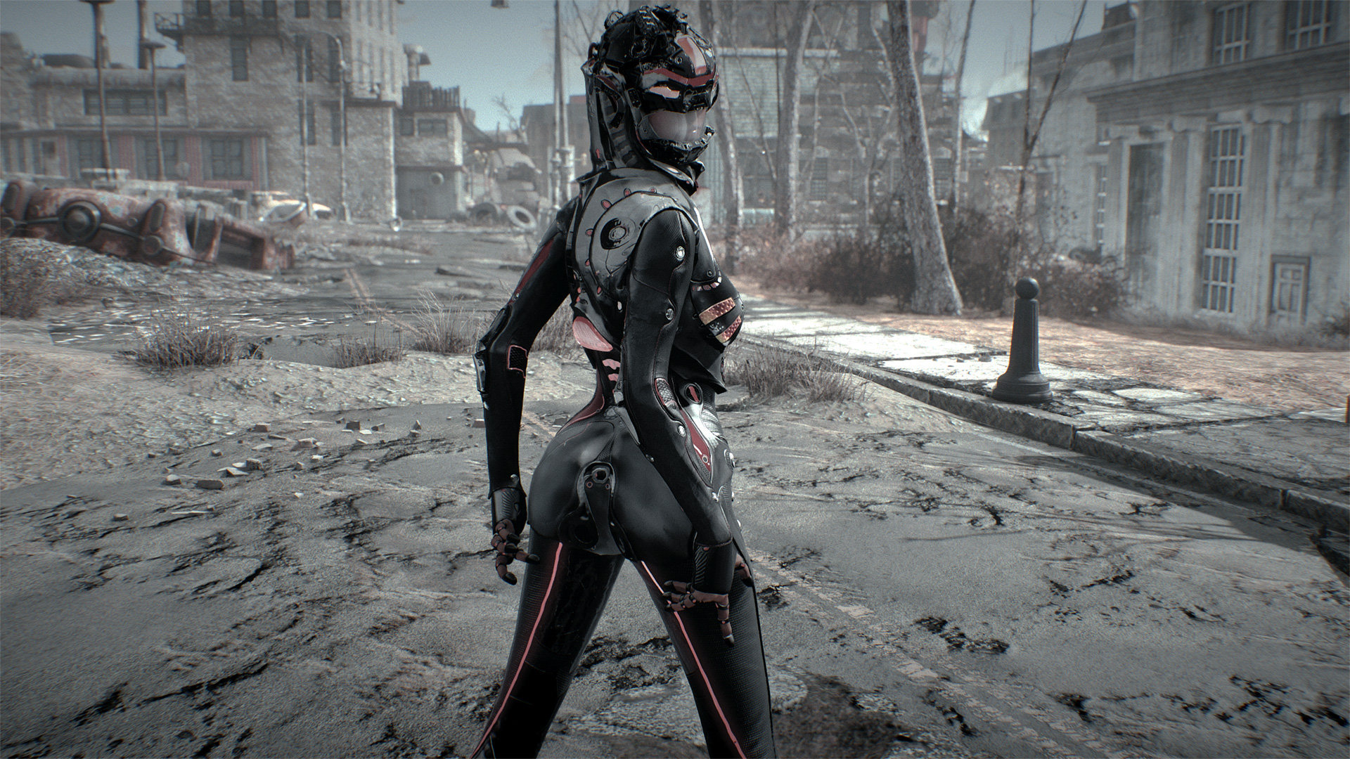 Fallout 4 cyberpunk одежда фото 109