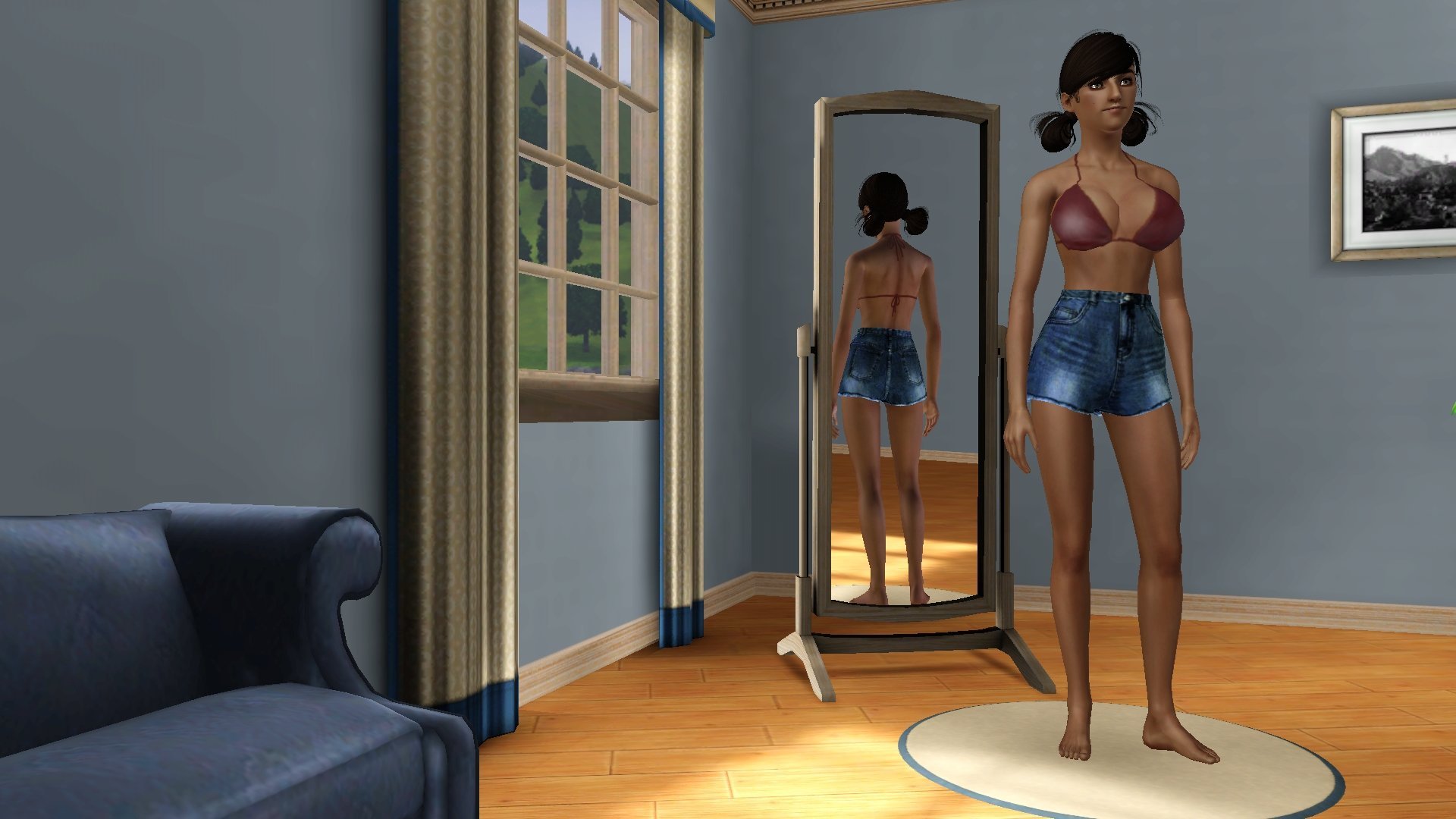 [the Sims 3] Geck O S Natural Breast Nude Top Breast Fix 3d