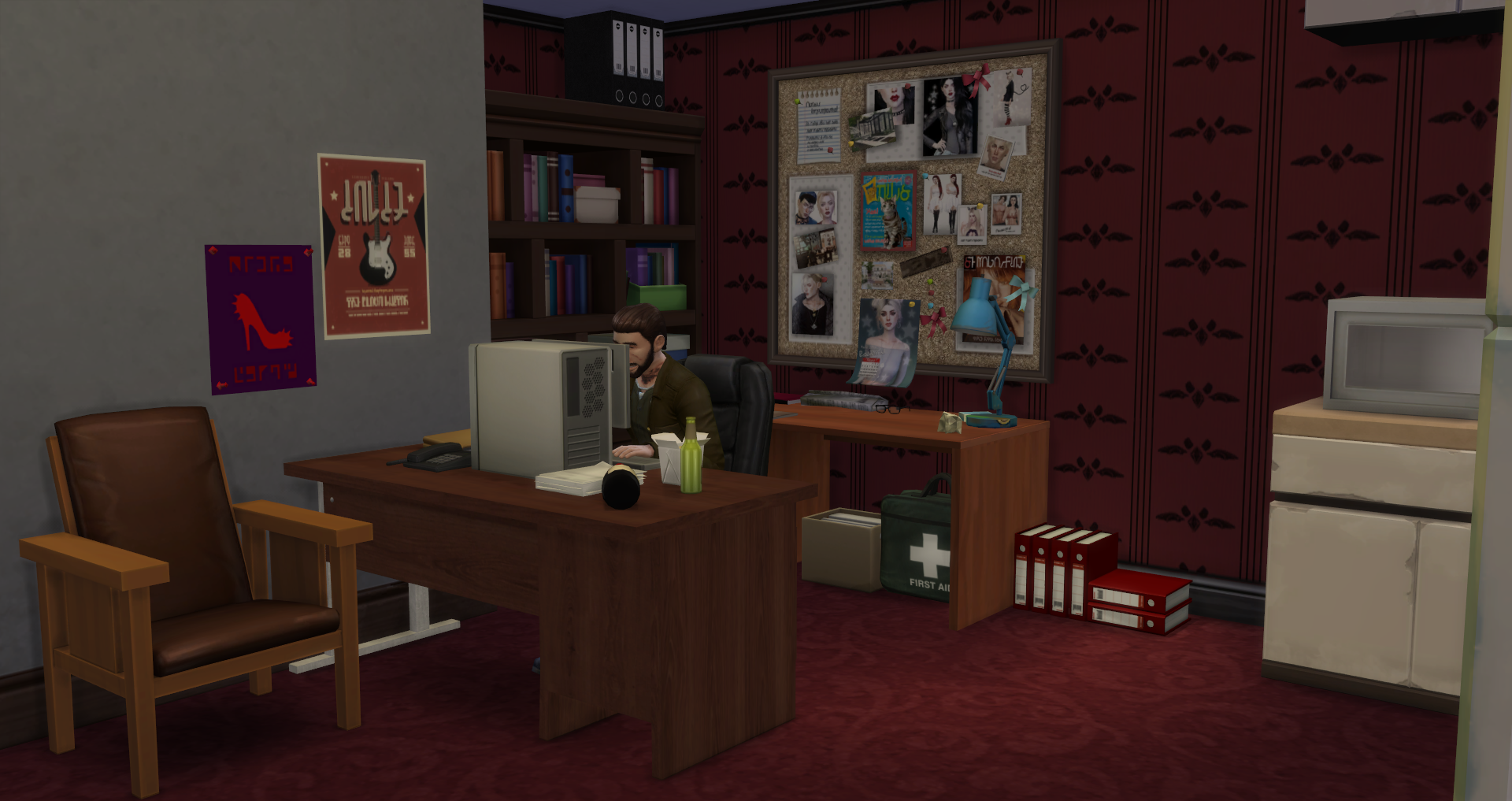 Sims 4 Reception Desk CC
