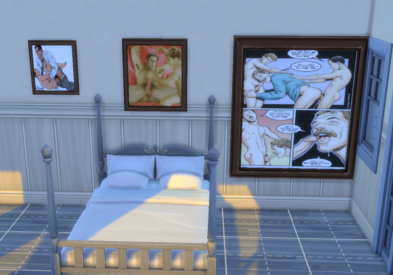Dad x Son Cartoon Posters - Downloads - The Sims 4 - LoversLab