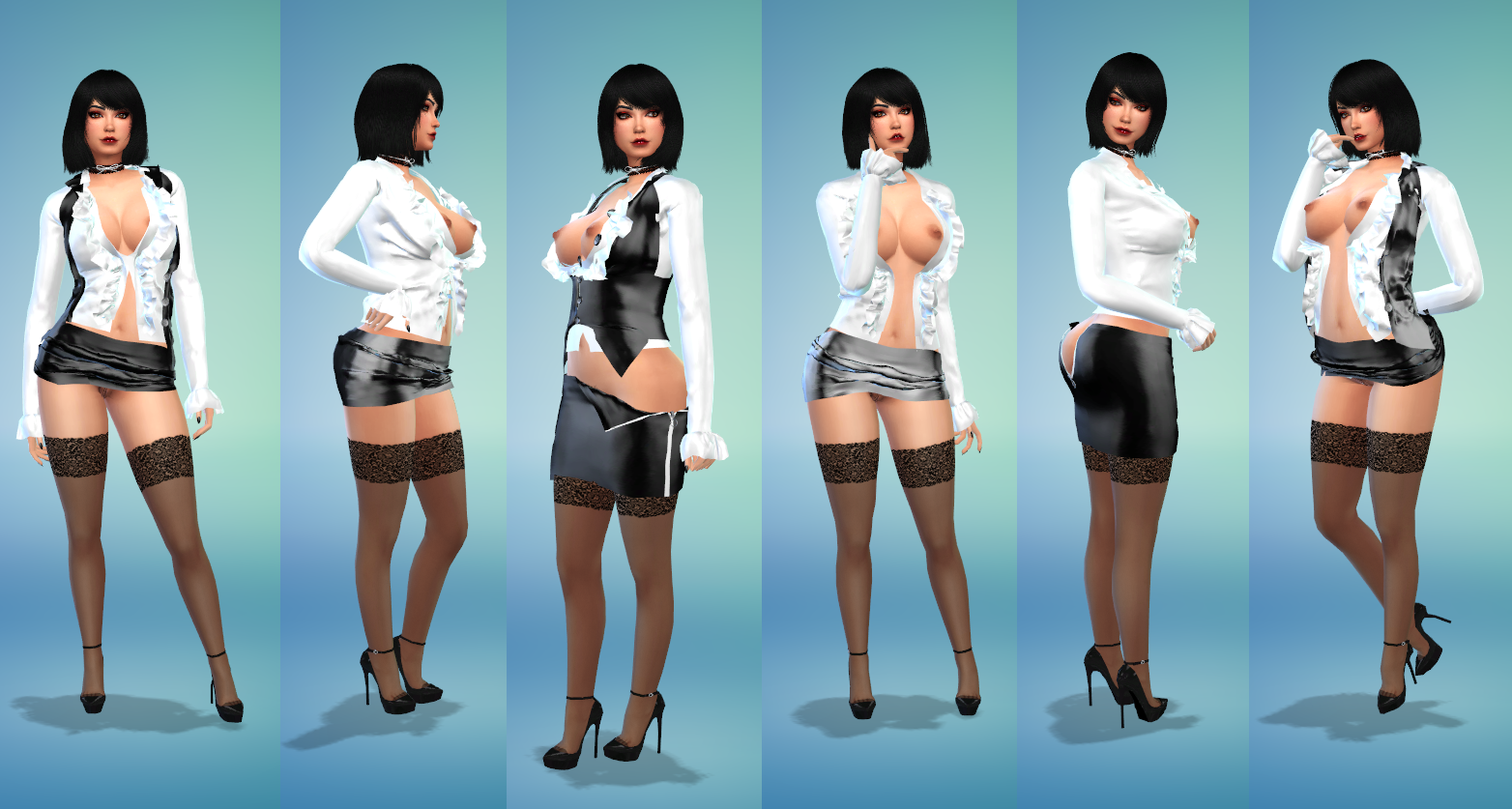 Sims 4 cyberpunk clothes фото 32